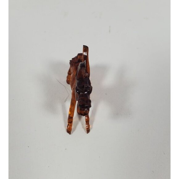 Donkey Miniature Plastic Charm Necklace Amber Color Gumball Cracker Jack - Picture 12 of 16